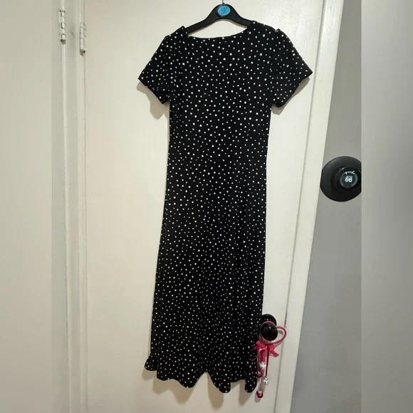 Jessica Simpson Black Polka Dot Dress - Picture 6 of 8